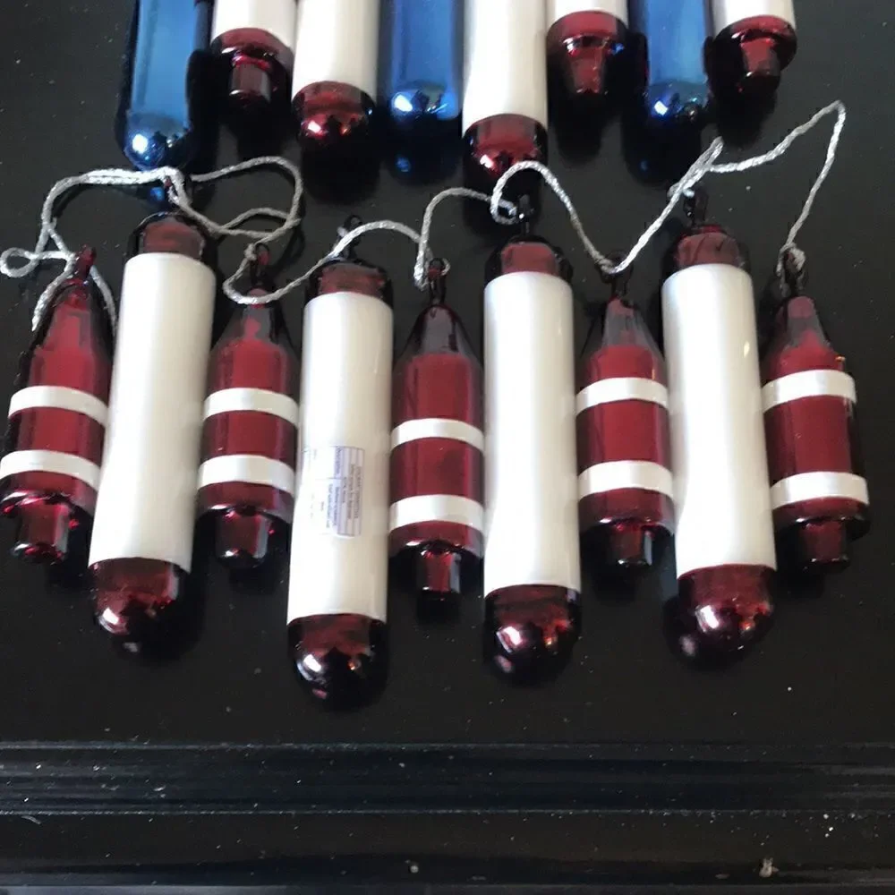 Pottery barn sample holiday glass Ornaments